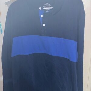 St. John's Bay navy and Blue Polo Shirt